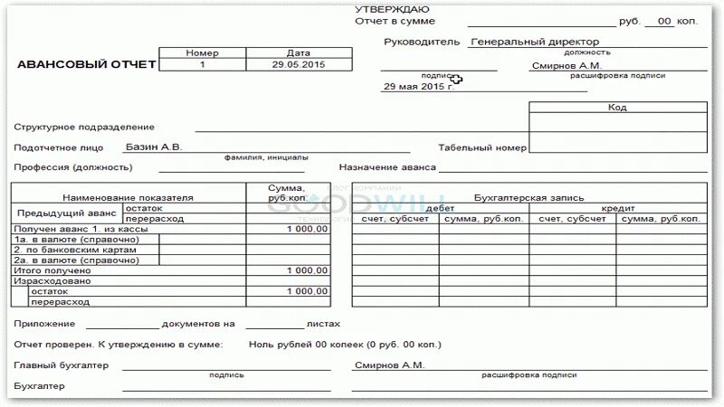 Заполнение отчета о расходах подотчетного лица. Авансовый отчет. авансовый отчет подотчетного лица. авансовый отчет образец. отчет по подотчетным суммам.
