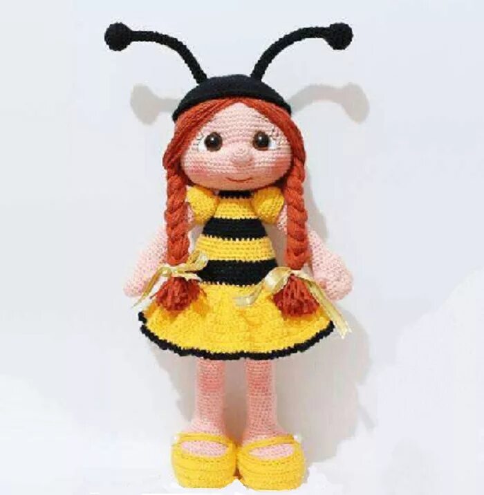 Вязаная Пчелка. Вязаная игрушка Пчелка. Игрушки амигуруми Пчелка. Кукла Пчелка. Куколка пчелы