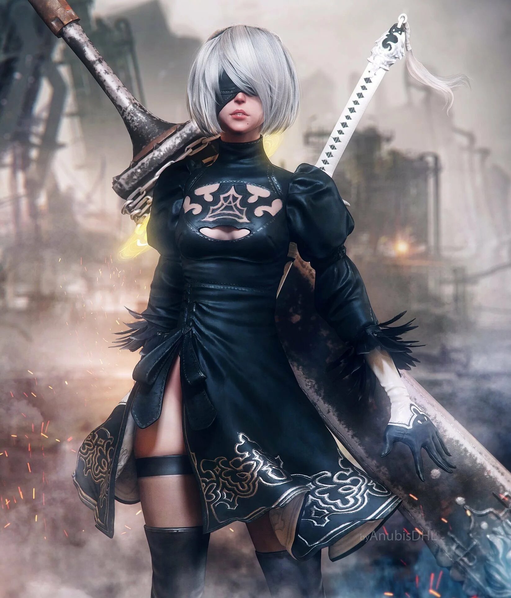 Ниер автомата 2b. NIER: Automata б 2. NIER Automata персонажи 2b. 2b из NIER: Automata.