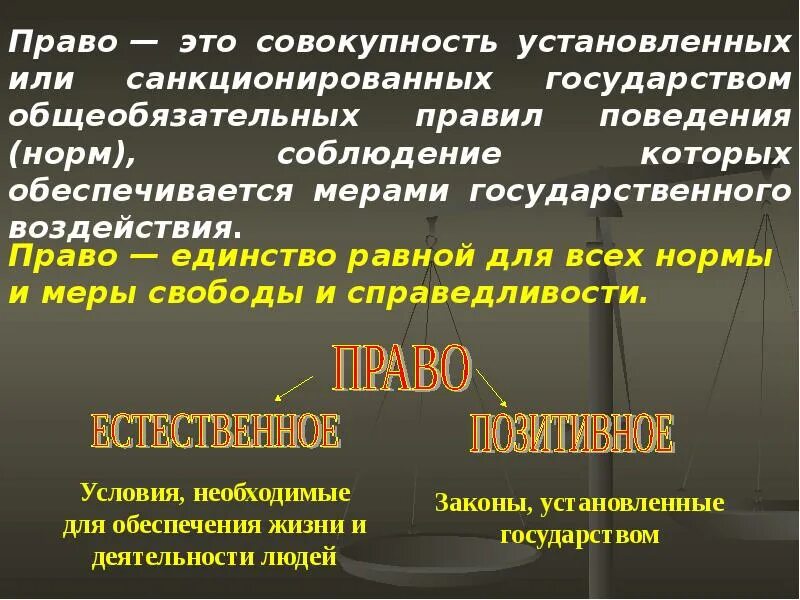 Определения понятия право разных авторов. Военное право понятие