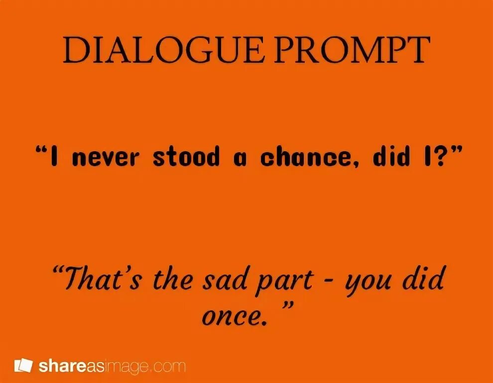 Once did. Once did
