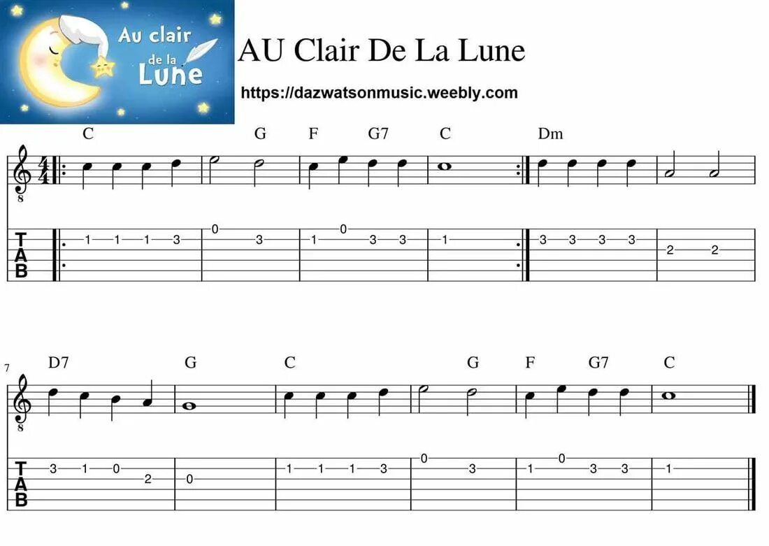 Clair de la lune. Clair de Lune Kids Sheets. Clair de Lune Guitar Tabs. Au Clair de la Lune Ноты для арфы. Au Clair de la Lune Calogero где послушать.