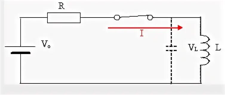 Размыкание цепи с катушкой индуктивности. Отключение индуктивной нагрузки. Схематичное Прерванная цепь. СМК через резистор.