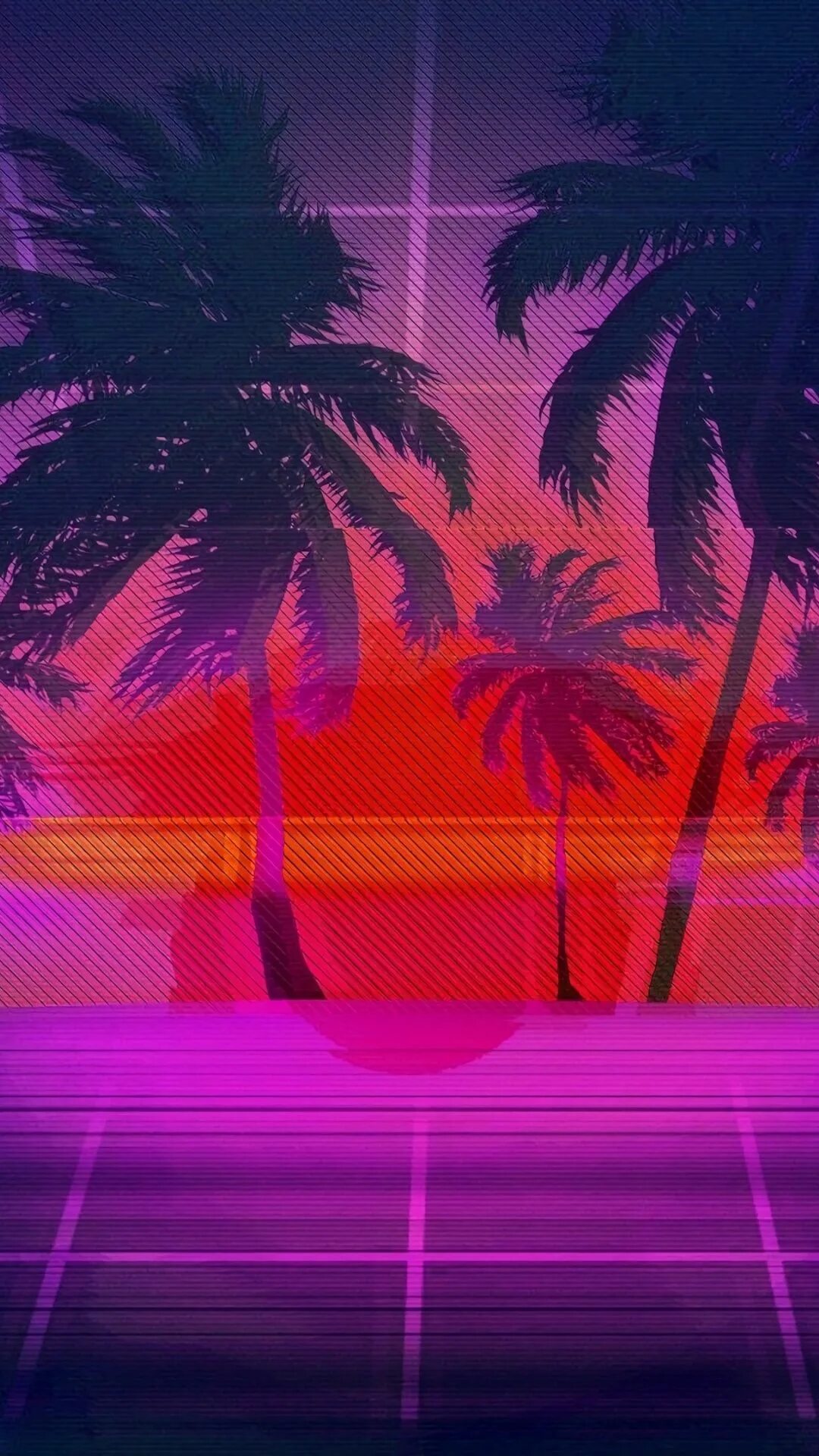 Майами ретро Вейв. Хотлайн Майами пальмы закат. Хотлайн майамин мями пальмф. Hotline Miami пальмы.