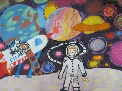 Мир науки глазами детей рисунки на выставку