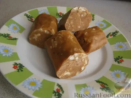Сливочная колбаса из печенья