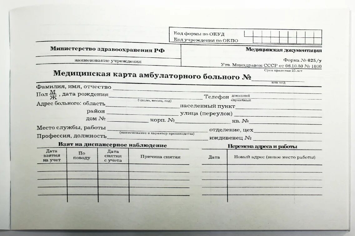 Мед карта пациента. Медицинская карта амбулаторного больного, ф. 025/у-87. Ф 25у карта амбулаторного больного. Медицинская карта амбулаторного больного форма 025/у 1030. Обложка медицинской карты амбулаторного больного.