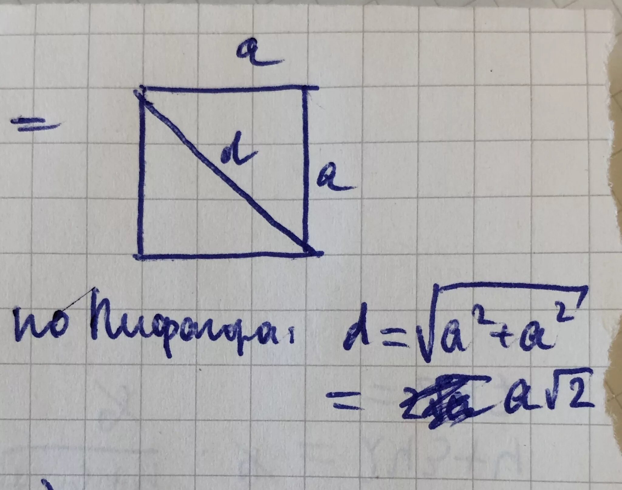 Диагональ квадрата равна. Диагональ квадрата со стороной 1 см. Диагональ квадрата со стороной а. Вычислите диагональ квадрата со стороной a.