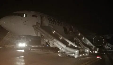 Жесткая посадка самолета