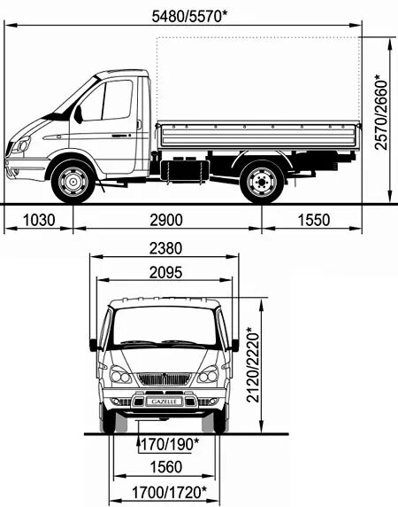 Какой длины газель