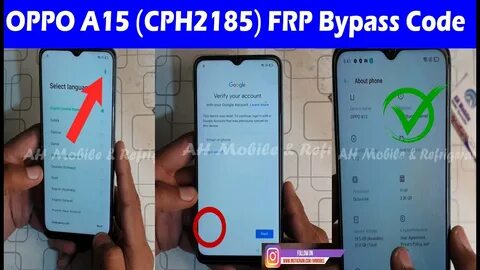 OPPO A15 (CPH2185) FRP Bypass code in 5 Seconds without PC - YouTube