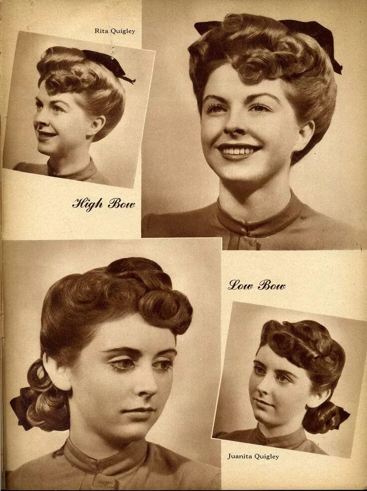Vintage-Retro Vintage wedding hair, 1950s hair and makeup, 1950s hairstyles