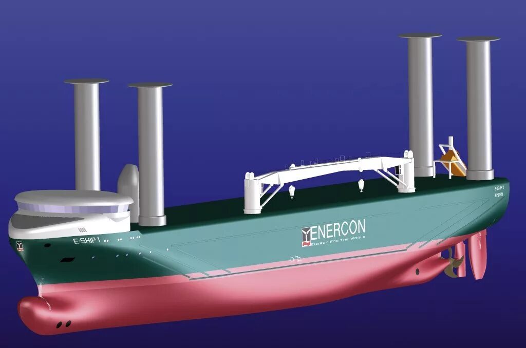 E ship 1. Грузовое судно e -ship 1. Корабль Флеттнера. Ротор Флеттнера и эффект Магнуса. Ротор Флеттнера.