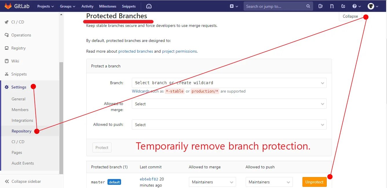 Remote rejected pre receive hook declined