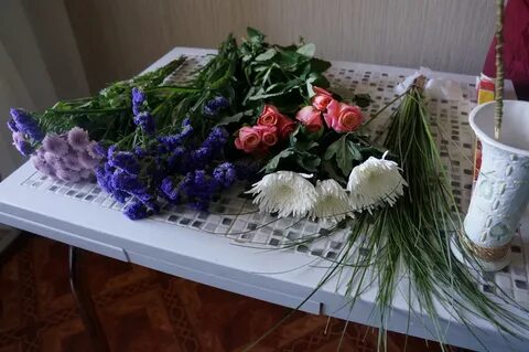 Букет цветов на первое