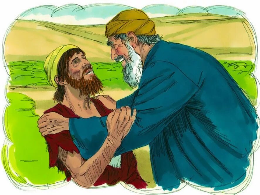 Притча о двух монахах и девушке. Иллюстрация к притче. притча об отце и блудном сыне. библейские притчи в картинках. притча о блудном сыне иллюстрации.