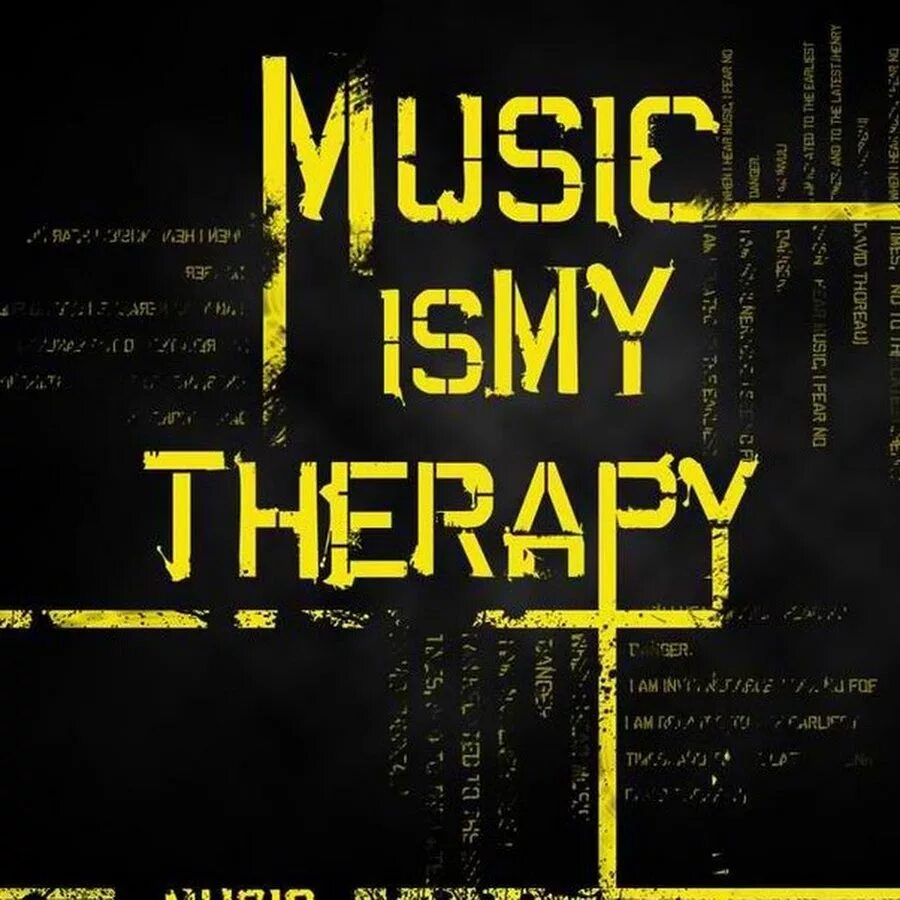 My music text. Music is my therapy. music is life. music is my medicine. music is improper.