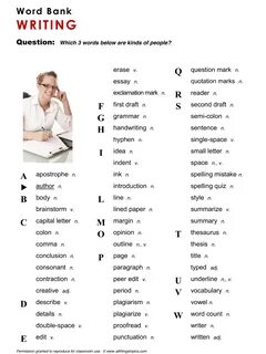 Which words written below