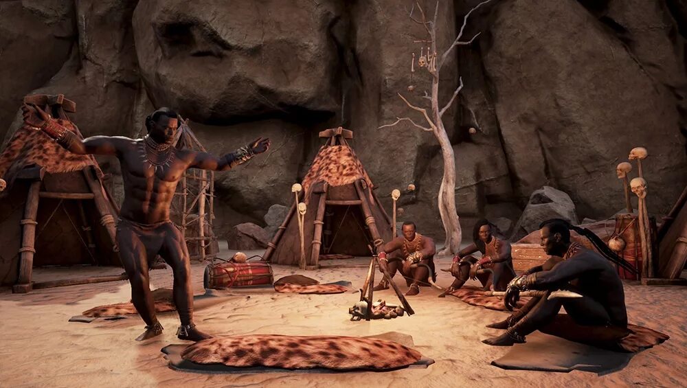 Дубленая кожа conan exiles. Шаггайцы conan exiles. conan exiles гнездо стервятника.