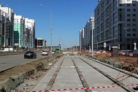 Трамвай в академическом районе екатеринбурга