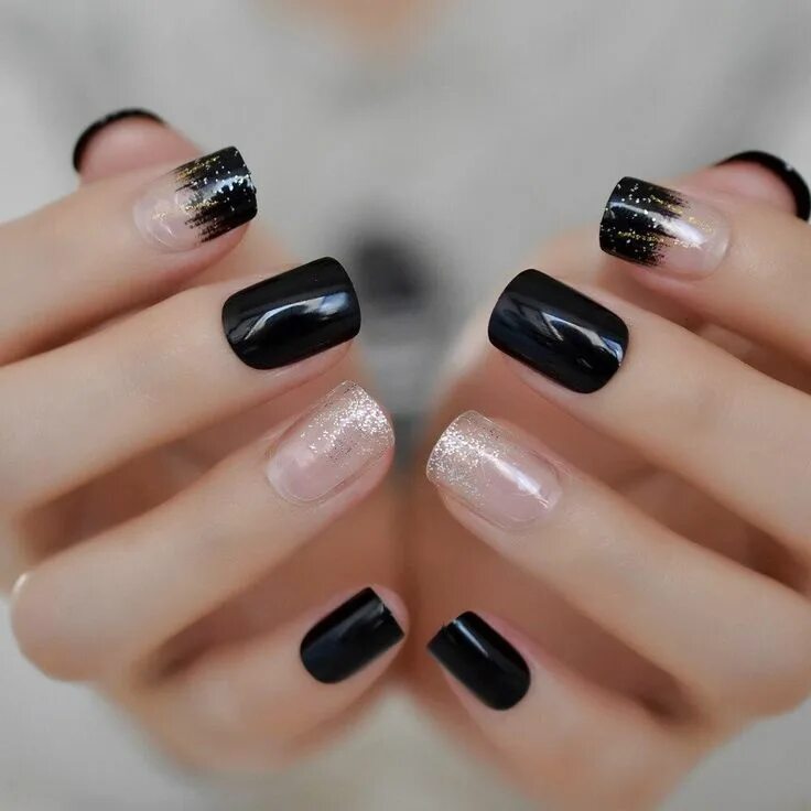 Black Tights Manicure, Black tights, Nails