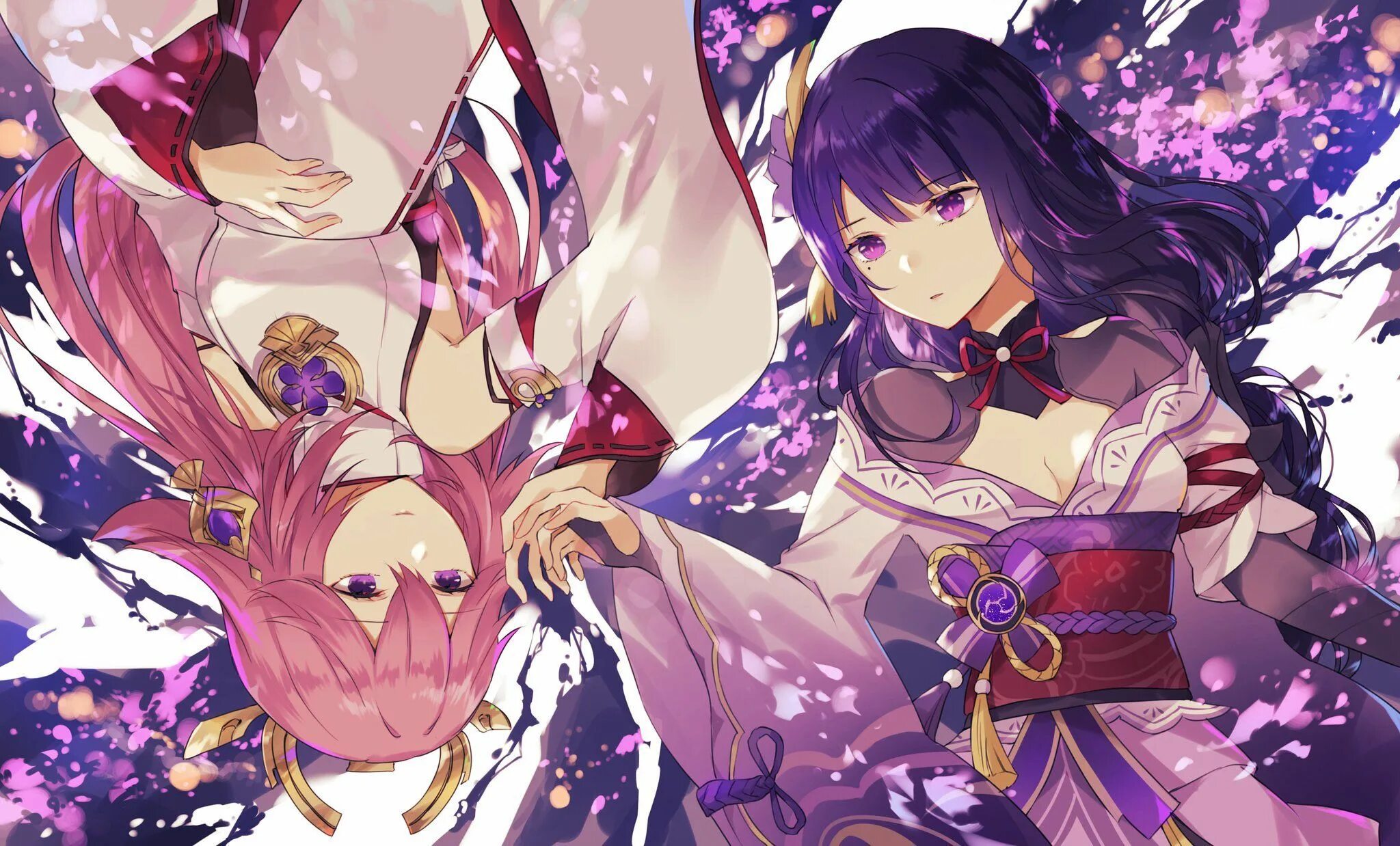 Yae miko genshin impact. Геншин импакт райден и яэ мико. Яймико геншин. Яэ мико сегун райден. Яэ мико сегун райден.