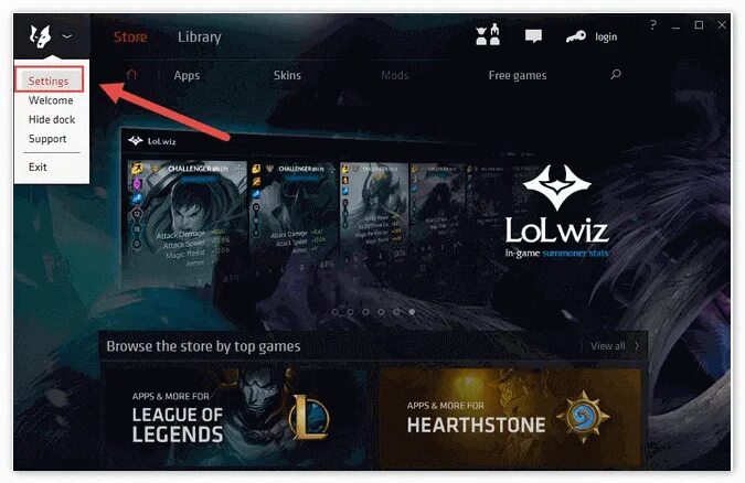The ty el s ui settings overlay