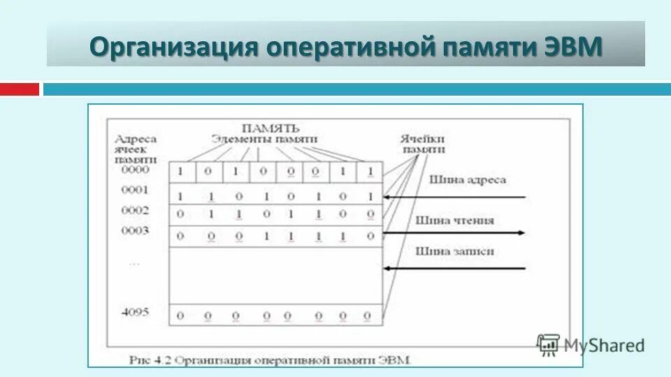 Организации памяти компьютера