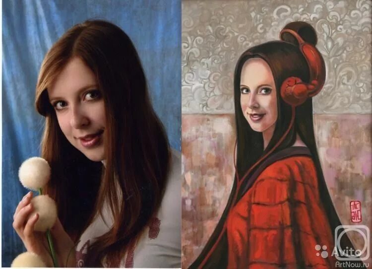 сергей жилин художник иркутск. портрет на холсте. розыгрыш портрета на холсте. портрет по фотографии на заказ. портрет по фото иркутск.