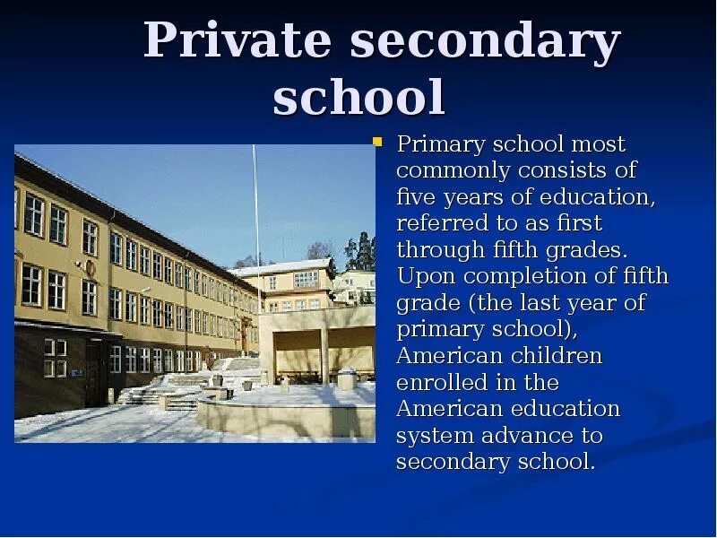 Education USA презентация. Primary School презентация. Primary secondary School. Школа secondary.