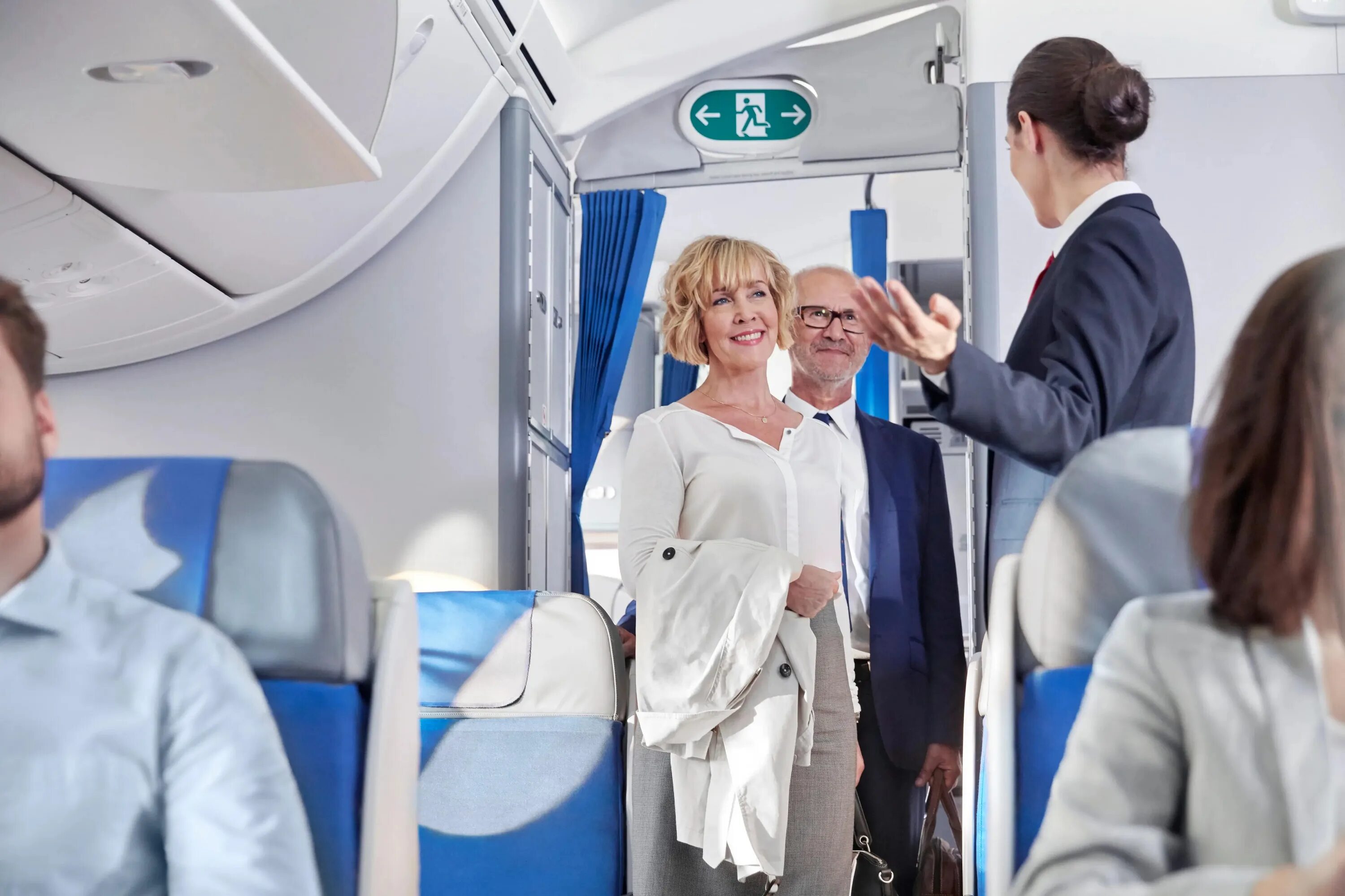 The first passengers to begin boarding are