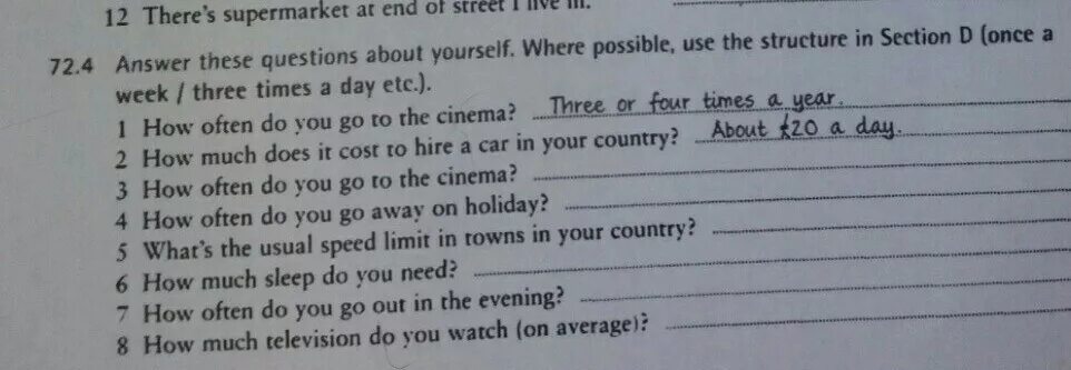 Answer the questions about yourself. Answer these questions. Answer the questions using the short answers 6 класс. Questions and answers. Write the questions using where what how