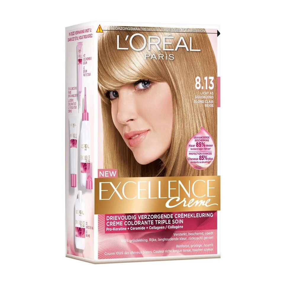 Лореаль экселанс краска для волос палитра цветов. Loreal excellence 8.13. лореаль paris excellence. краска loreal paris excellence creme тон. loreal excellence color creme 813.