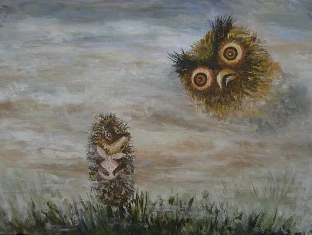 «ёжик в тумане» юрия норштейна. Ежик в тумане филин. Ежик и сова. Сова ежик. Ежик в тумане сова.