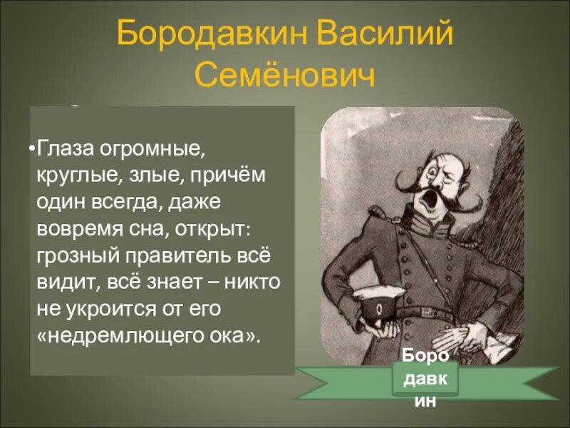 Как мог страдать город от глуповских. Бородавкин Салтыков Щедрин. Василиск Семенович Бородавкин портрет. Градоначальник Бородавкин характеристика. Василиск Семенович Бородавкин характеристика.