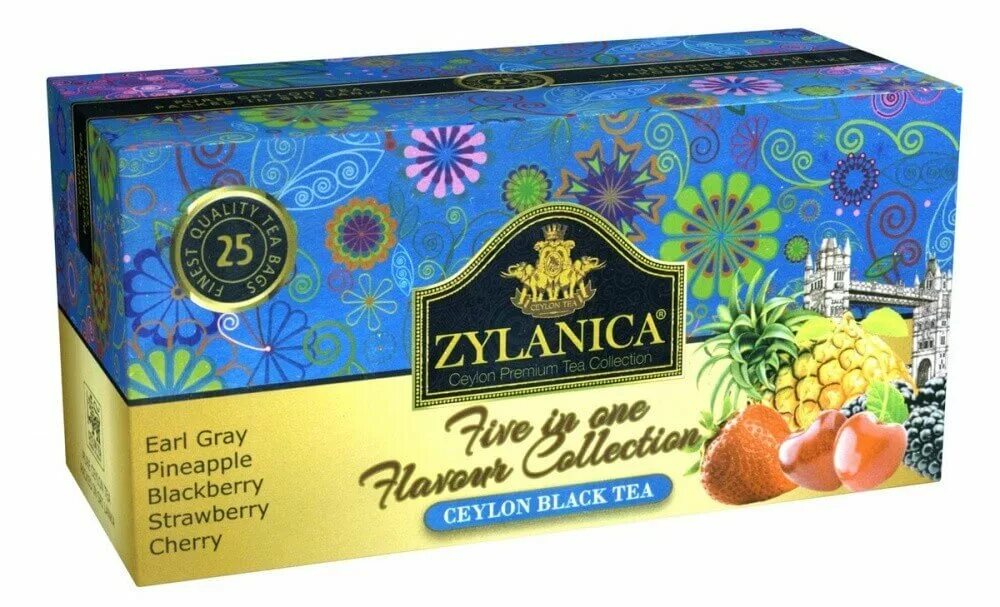 Чай пакетированный черный ZYLANICA. Чай ZYLANICA Шри Ланка. ZYLANICA excellent quality Ceylon Tea. Чай 100 пакетиков ассорти.