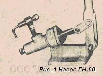 На поршень ручного насоса площадью