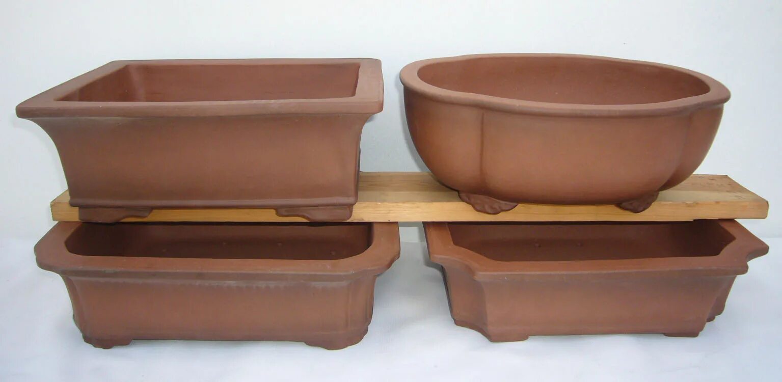 Мамэ бонсай. Кенгай. Керамическое квадратное кашпо для бонсай. Bonsai pots. Пластиковые горшки для бонсай.