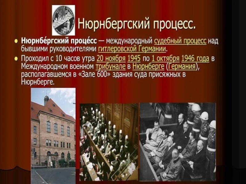 Нюрнбергский трибунал 1945. Нюрнберг 1945 процесс. Нюрнбергский процесс 1945-1946 кратко. Нюрнберг процесс над фашистами.