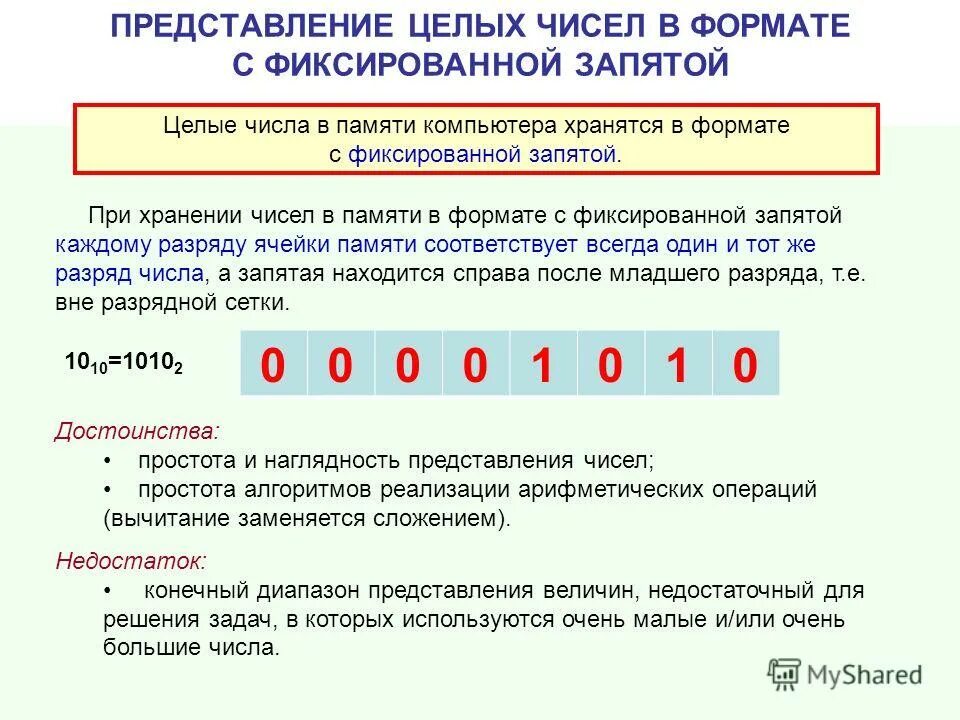Представление целых положительных чисел. Числа с фиксированной запятой. представление чисел с фиксированной запятой. представление чисел в формате с фиксированной запятой. представление целых чисел в компьютере.