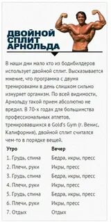 Программа арнольда шварценеггера на массу