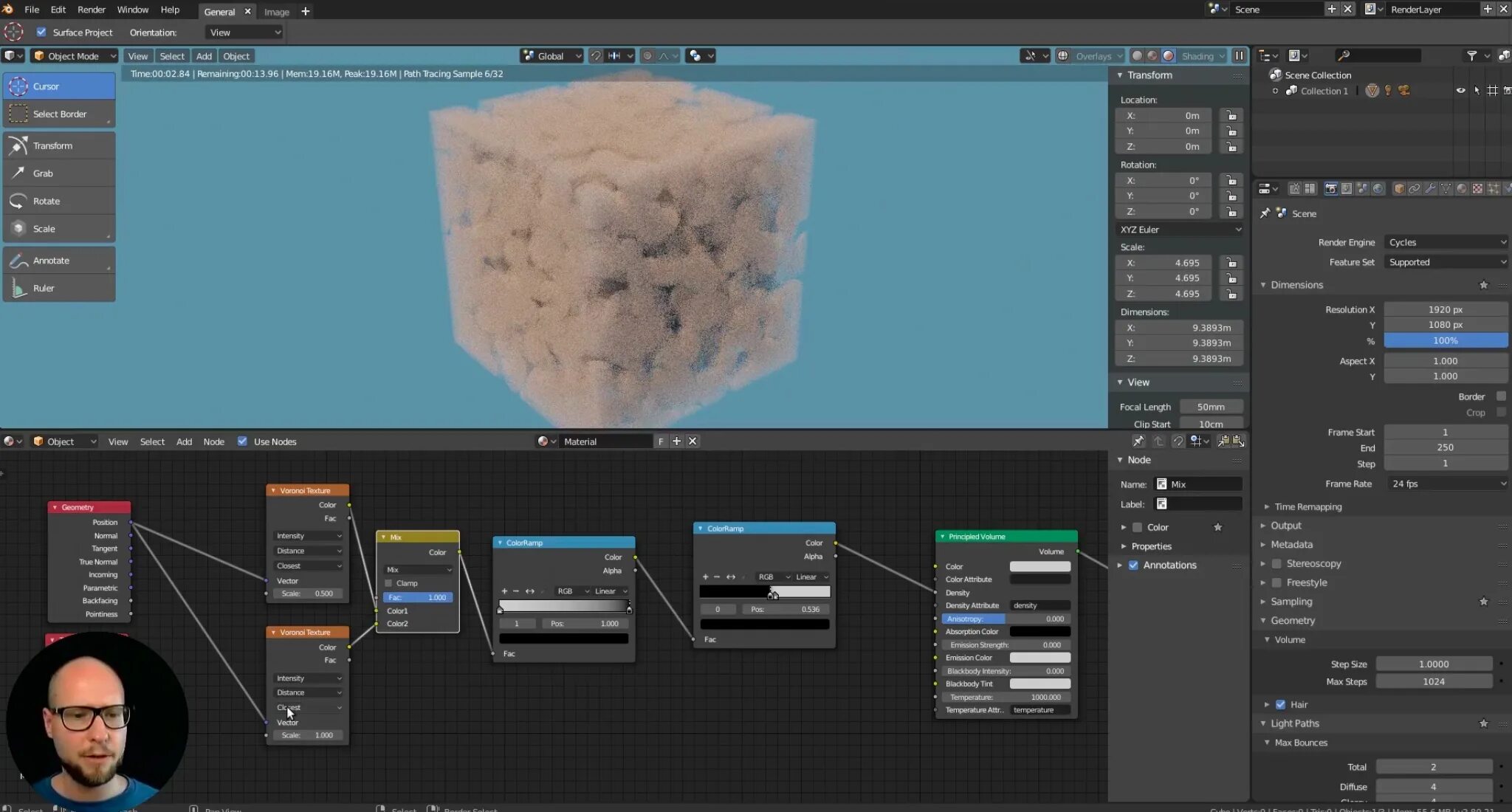 Blender generator. 3д облака блендер. как сделать облака в блендер. procedural cracked blender 2.9. текстура облака в блендер в иви node.
