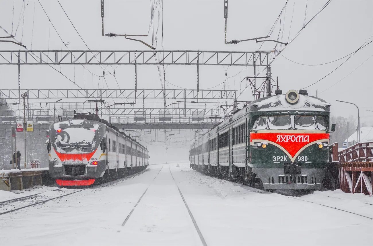 Электричка москва яхрома сегодня. Электропоезд эр2к 980 Яхрома. Электричка эп2д. Электропоезд эп2д Рязань. СЗППК эп2д.