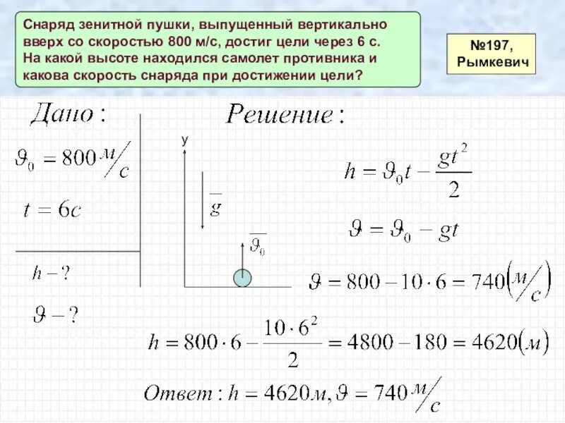 Сколько секунд на массу. Снаряд зенитной пушки выпущен вертикально вверх со скоростью 800. Снаряд зенитной пушки выпущенный вертикально вверх. Скорость снаряда. Начальная скорость снаряда.