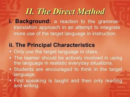 Lang method