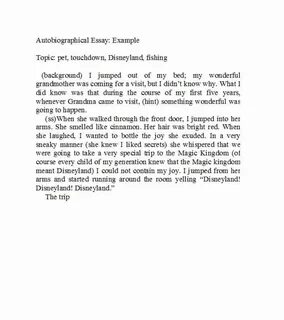 Biography example