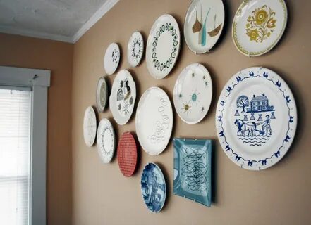 Украшаем стены декоративными тарелками +75 фото - "декор" .