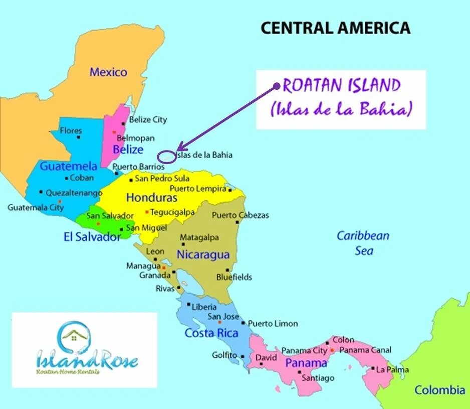 Центральная америка какие страны. Государства центральной Америки на карте. Центральная Америка на карте Америки. Белиз на карте центральной Америки. Политическая карта центральной Америки.
