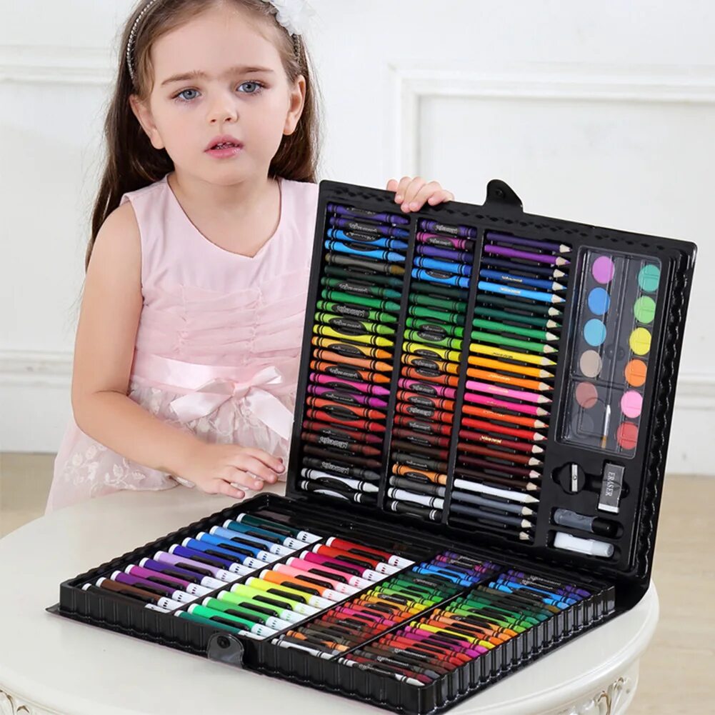 Art set. Super mega art set, 168 предметов. набор для рисования в чемоданчике super mega art set, 168 предметов. набор super mega art set 168 pcs. чемоданчик набор юного художника для рисования art set 150 предметов.