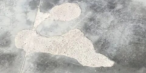 Разрушение бетонного покрытия